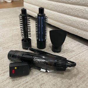 ‼️SOLD‼️Conair Aircare 1.25” Ceramic Ionic Hot Air Brush with attachments